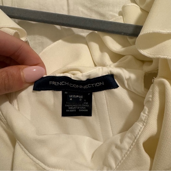 French Connection Ivory Ruffle Dress - Picture 3 of 5